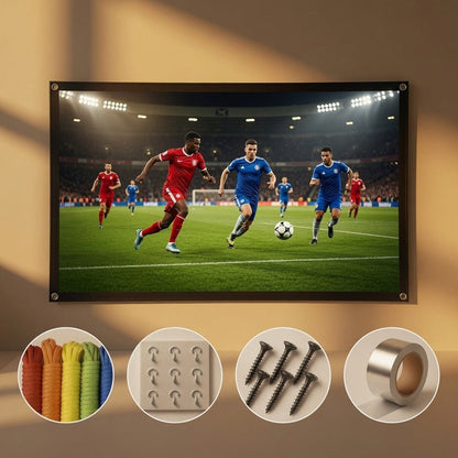 VisionPro 5X Beamer-Leinwand – Faltbar (84 Zoll) - ElektronikSpezialist